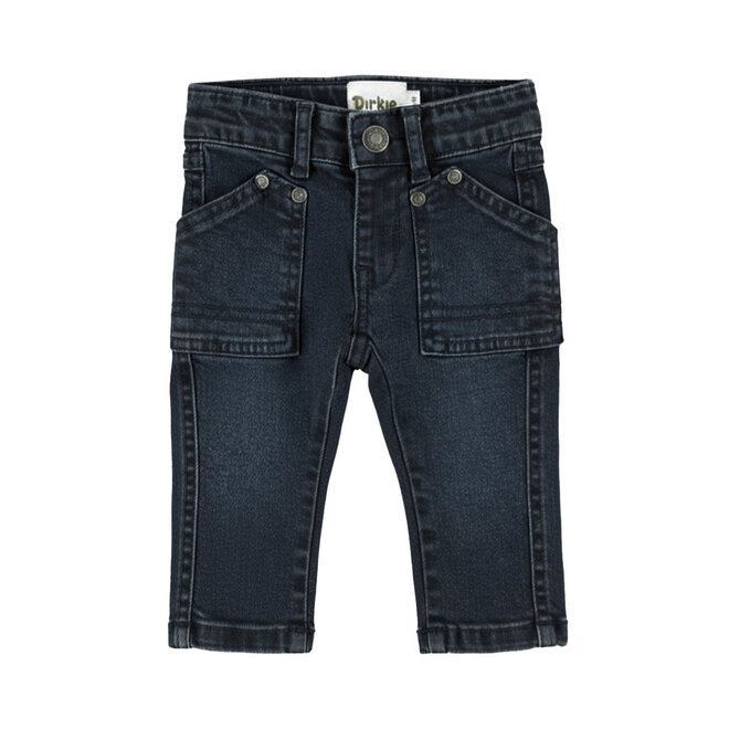 Dirkje boys’ jeans, regular fit, dark blue, pocket