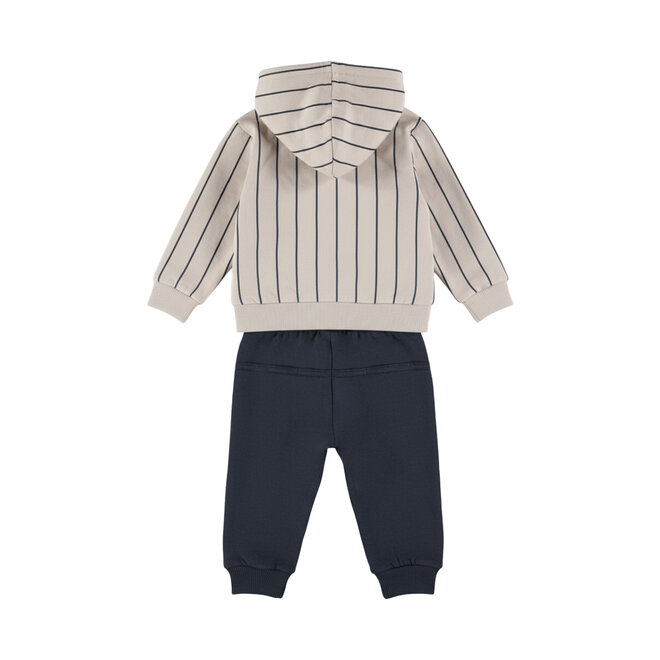 Dirkje Jungen-Set aus Weste, Hemd und Hose beige-dunkelblau