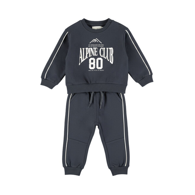 Dirkje Jungen-Set aus Loose-Fit-Pullover und Hose dunkelblau