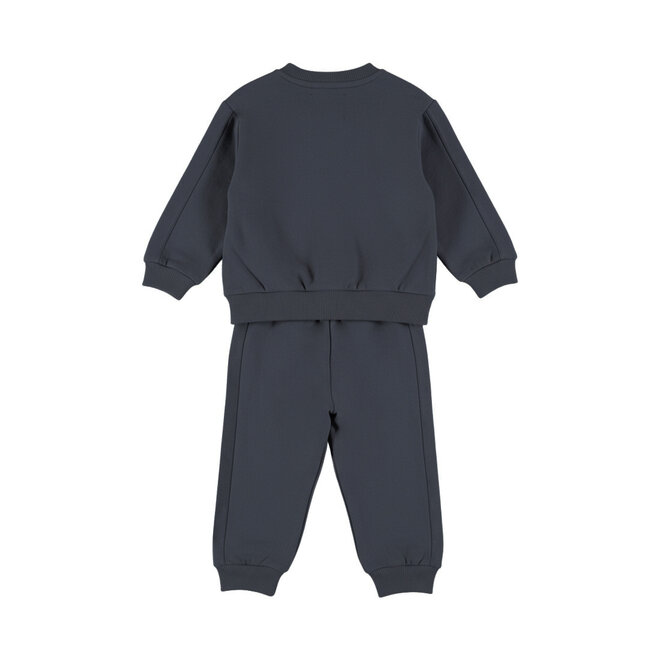 Dirkje boys’ set: loose-fit jumper and trousers, dark blue