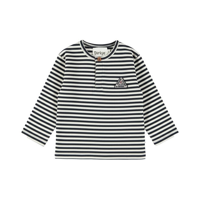 Dirkje jongens longsleeve donkerblauw wit gestreept
