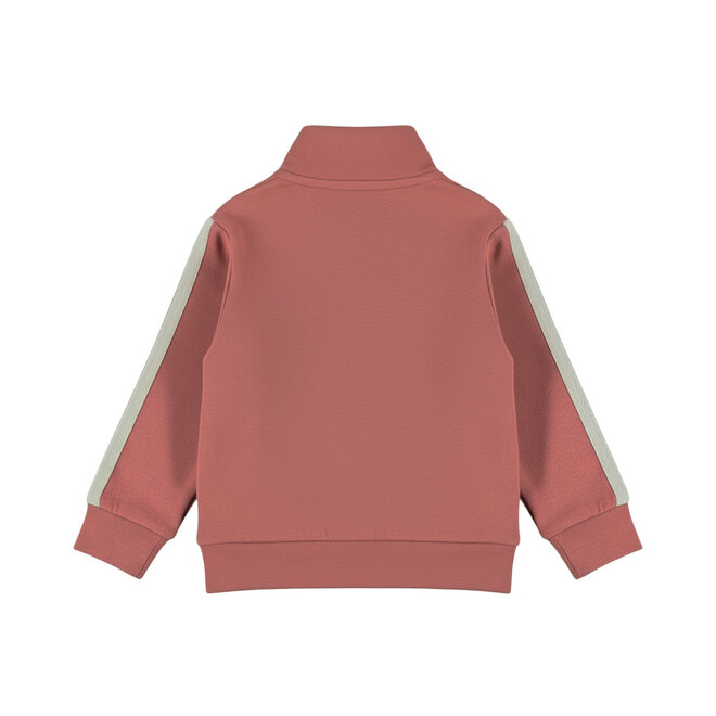 Dirkje Jungen-Strickjacke rostbraun mit Reißverschluss