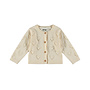 Dirkje girls’ cardigan, off-white, hearts, knitted