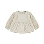 Dirkje Mädchen-Bluse, cremefarben, Blumenmuster