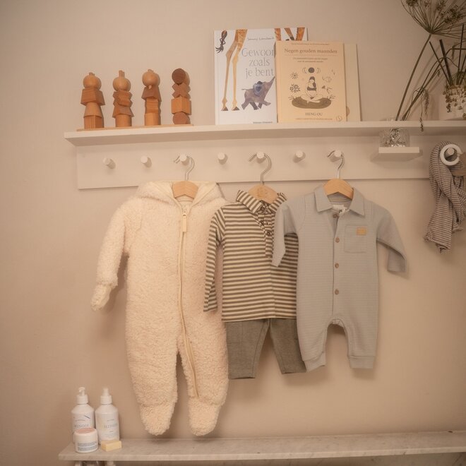 Dirkje boys’ romper suit: grey with collar