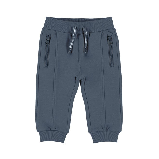 Dirkje boys’ jogging bottoms, blue-grey, zip