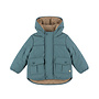 Dirkje boys’ winter coat, blue, teddy, water-repellent