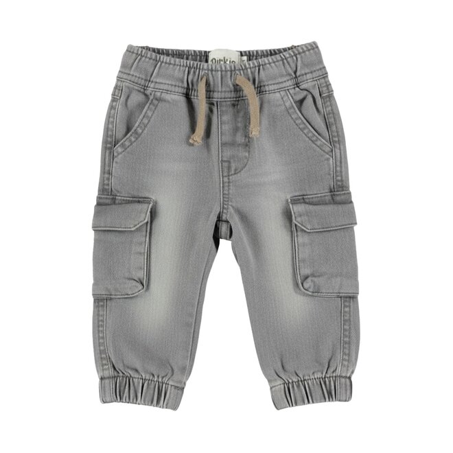 Dirkje jongens jeans jogger grijs cargo