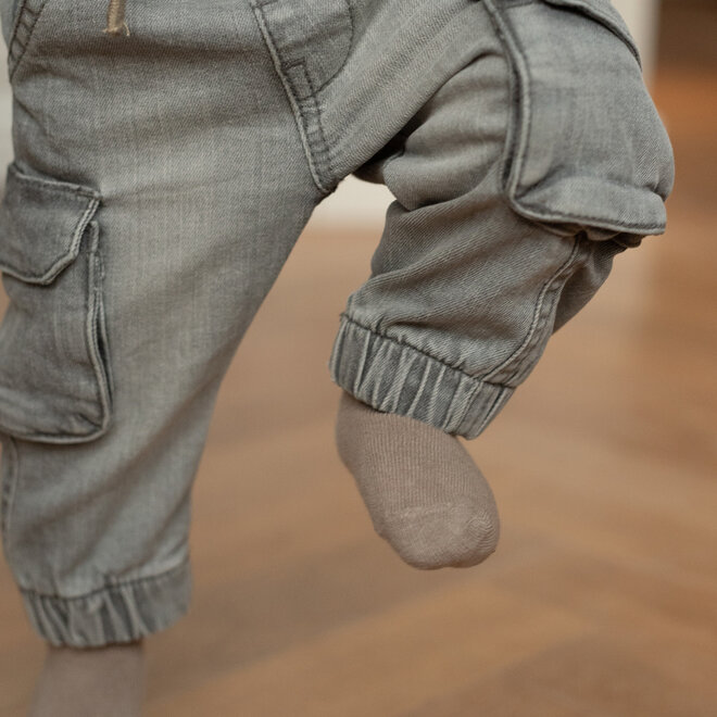 Dirkje boys’ jeans joggers, grey, cargo