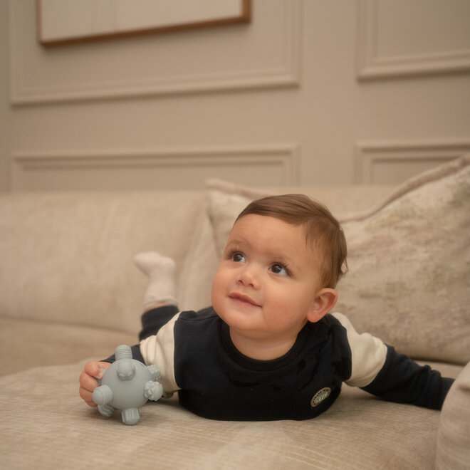 Dirkje boys’ set: jumper and trousers, dark blue