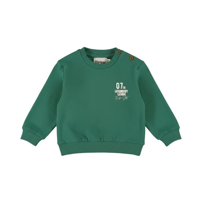 Dirkje jongens loose fit sweater groen skate