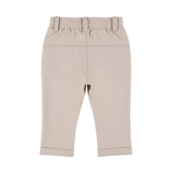 Dirkje jongens loose fit broek beige zakken