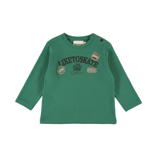 Dirkje jongens longsleeve groen skate