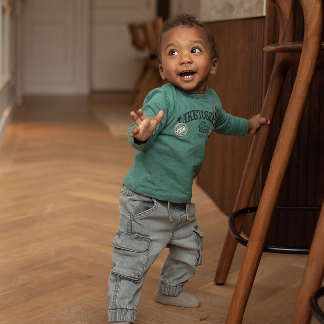Dirkje jongens longsleeve groen skate