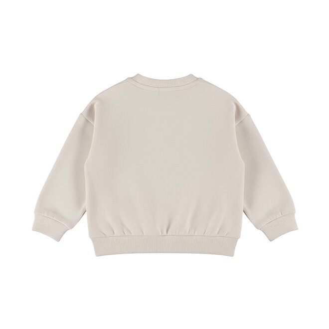 Dirkje boys’ loose-fit jumper, off-white, skate