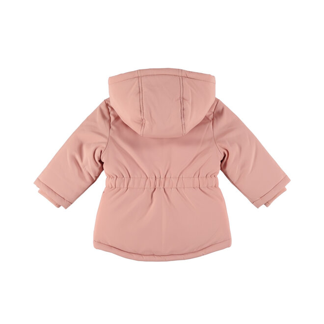 Dirkje Mädchen-Winterjacke, hellrosa, mit Rüschen, wasserabweisend