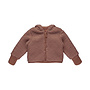 Dirkje girls’ teddy jacket, old pink, hood