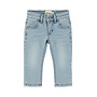 Dirkje Mädchen-Jeans, Tapered-Fit, blau mit Herzchen