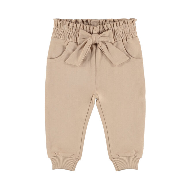 Dirkje Mädchenhose hellbraun mit Schleife