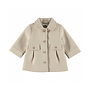 Dirkje Mädchen-Winterjacke beige mit Knöpfen
