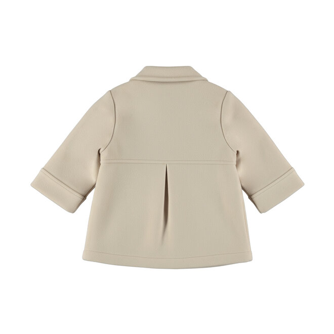 Dirkje Mädchen-Winterjacke beige mit Knöpfen