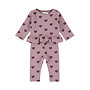 Dirkje meisjes set paars sweater broek hartjes