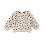 Dirkje meisjes sweater beige kraagje besjes