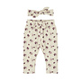 Dirkje girls’ set: beige trousers, hairband, berries