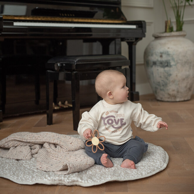 Dirkje meisjes joggingbroek grijs ruffles