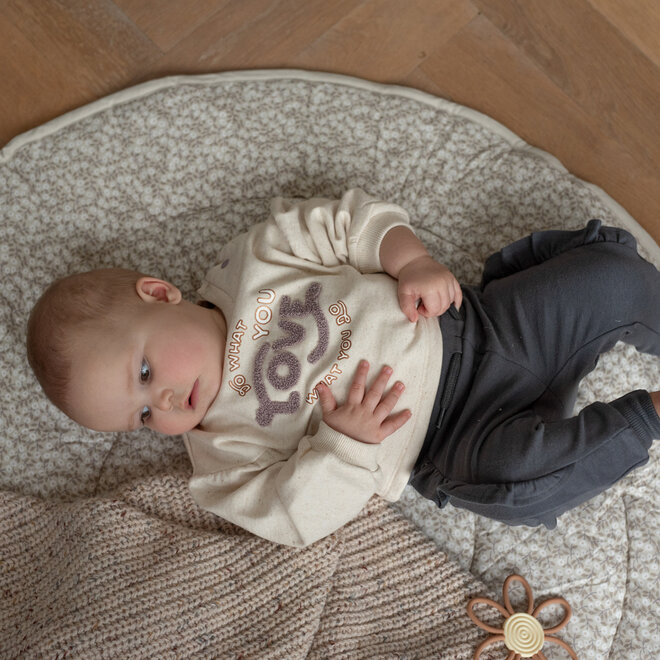 Dirkje meisjes joggingbroek grijs ruffles