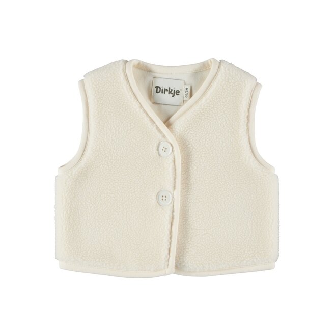 Dirkje Mädchen-Weste, cremefarben, Teddy