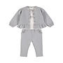 Dirkje meisjes set grijs vest shirt broek