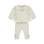 Dirkje meisjes set off white sweater broek strikjes