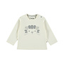Dirkje meisjes longsleeve off white leeuw