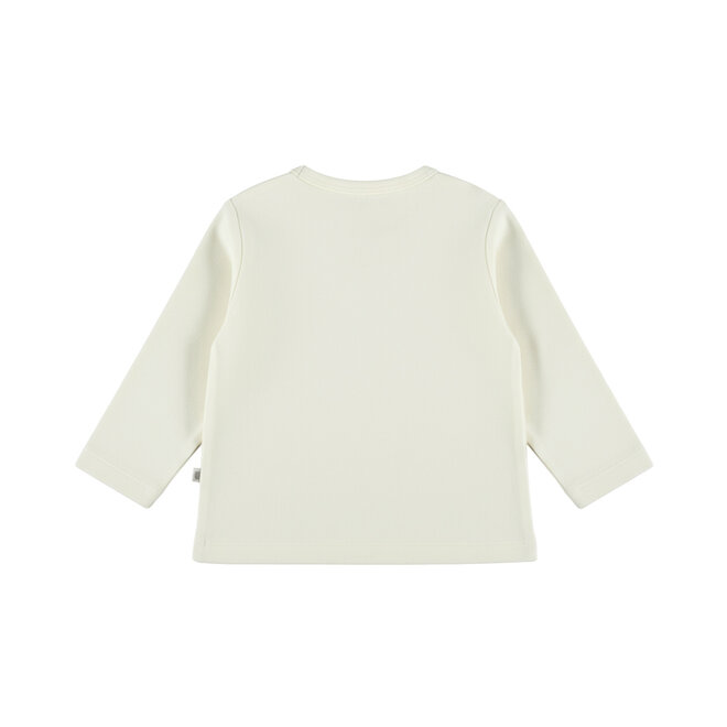 Dirkje meisjes longsleeve off white leeuw