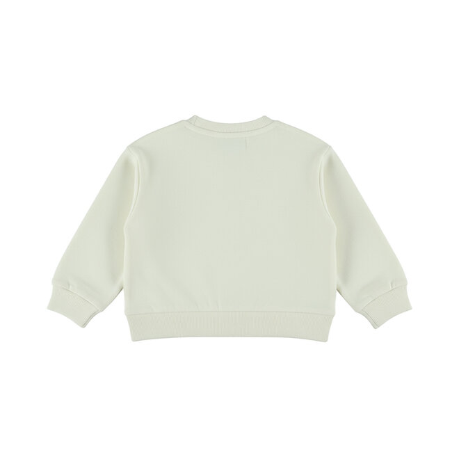 Dirkje Mädchen-Pullover, cremefarben, mit Herzchen