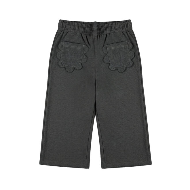 Dirkje meisjes wide leg broek grijs zakken