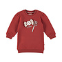 Dirkje meisjes sweaterjurk rood lolly