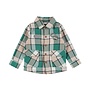 Dirkje boys’ shirt, green, checked