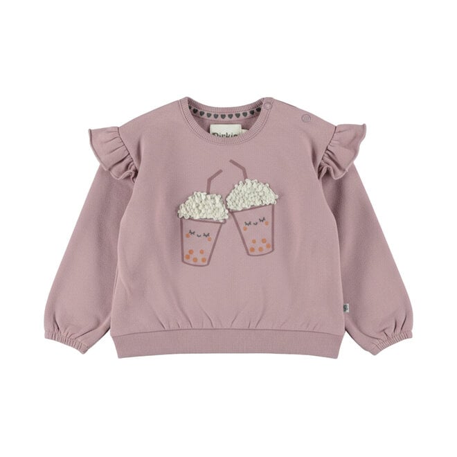 Dirkje meisjes sweater paars bubble tea