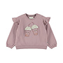 Dirkje girls’ jumper, purple, bubble tea