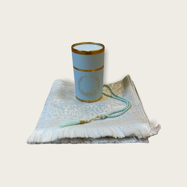 Gebedskleed met rugleuning donkerblauw