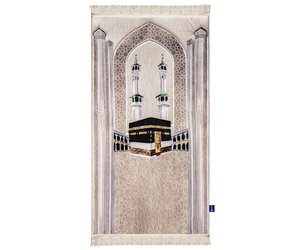 AL-WARDA Moslim gebedskleed, gebedskleed, moslim, pluche, super comfortabel, islam, cadeau, dik moslim gebedskleed, zacht als een wolk
