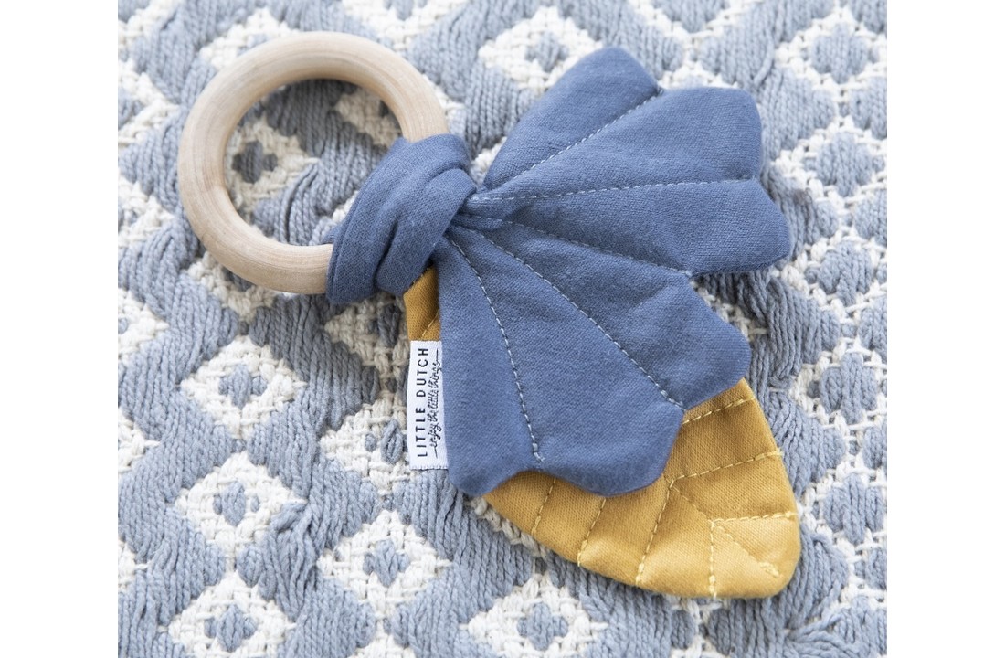 Knisperspeeltje blaadjes blauw