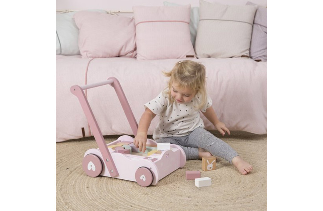 Blokkenkar Adventure pink