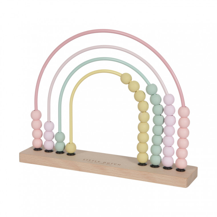 Little Dutch Regenboog telraam Roze