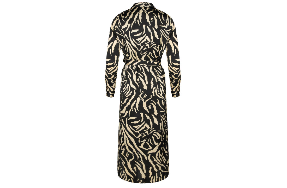 Philippa black tiger print dress