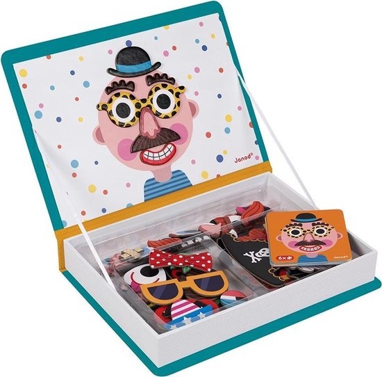 Magneetboek gekke gezichten jongens