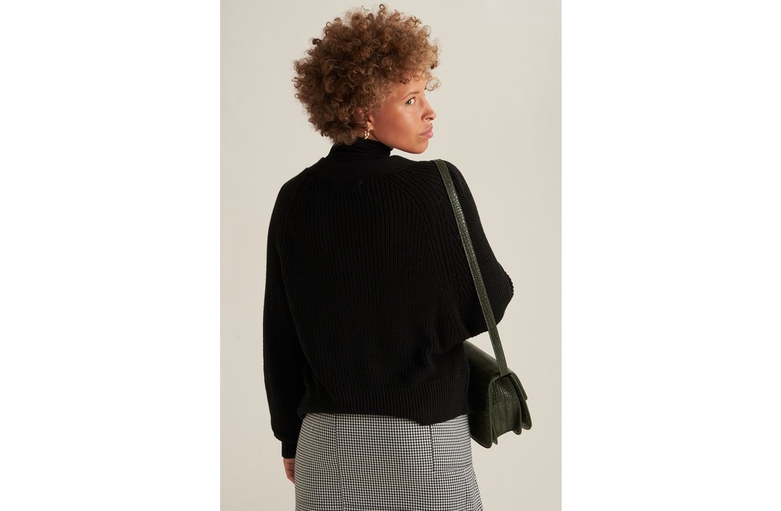 40742b Cardigan Schwarz
