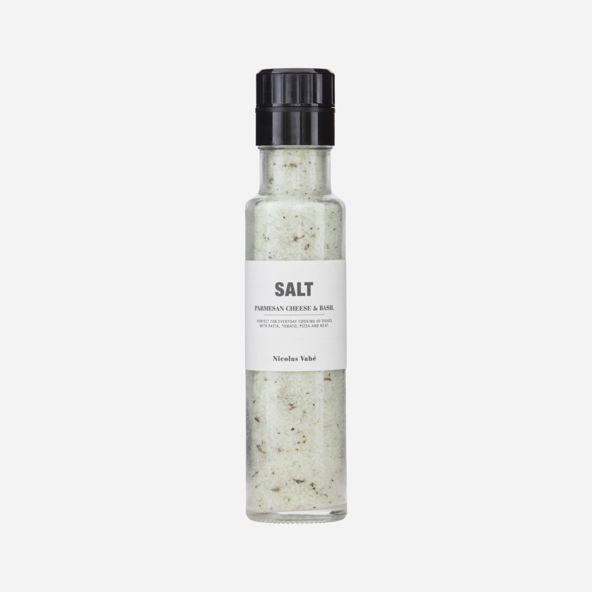 Salt parmesan cheese basil